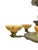 Brown Art Deco Brass and Alabaster Pendant Chandelier, 1930s For Sale - Image 8 of 12