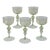 Mid 20th Century Venetian Salviati Attributed Green Gold Flecked Stemware - Set of 5 For Sale