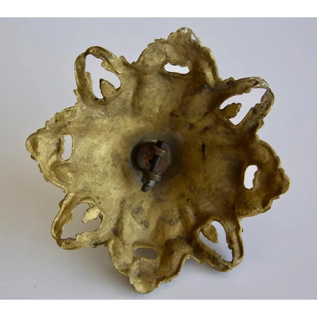 Louis XVI Gilded Bronze Ceiling Rose For Sale - Image 3 of 4