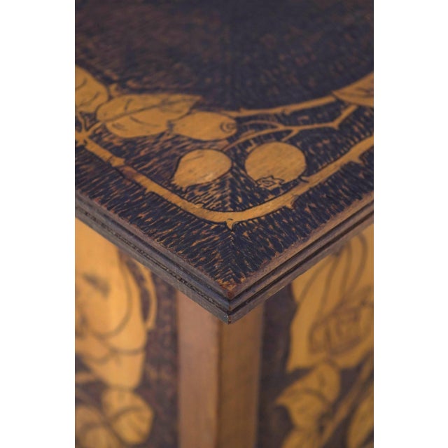 1900 - 1909 Vintage Art Nouveau 2 Tier Plant Stand Pedestal For Sale - Image 5 of 14
