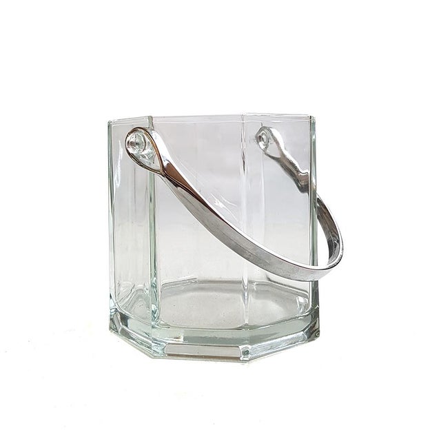 Glass Glass Ice Bucket from Luminarc, France For Sale - Image 7 of 7
