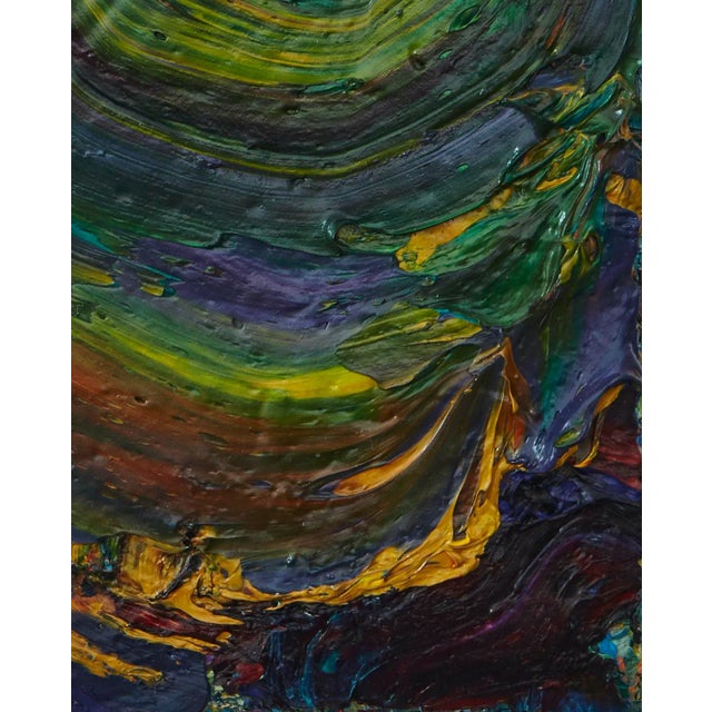 "Colourscape 54" Small Abstract Oil Painting by Simon Findlay For Sale - Image 4 of 6