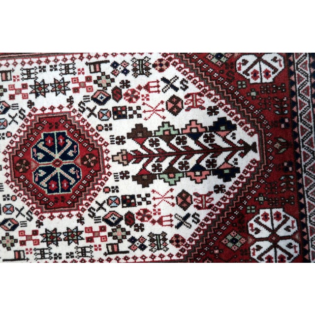Textile 1960s, Handmade Vintage Persian Gashkai Rug 2' X 3.4' For Sale - Image 7 of 12