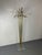 Decorative Standing mid Century Vintage Hollywood Regency acrylic and Brass coatstand, 1970s. Comes with Brass coat hangers