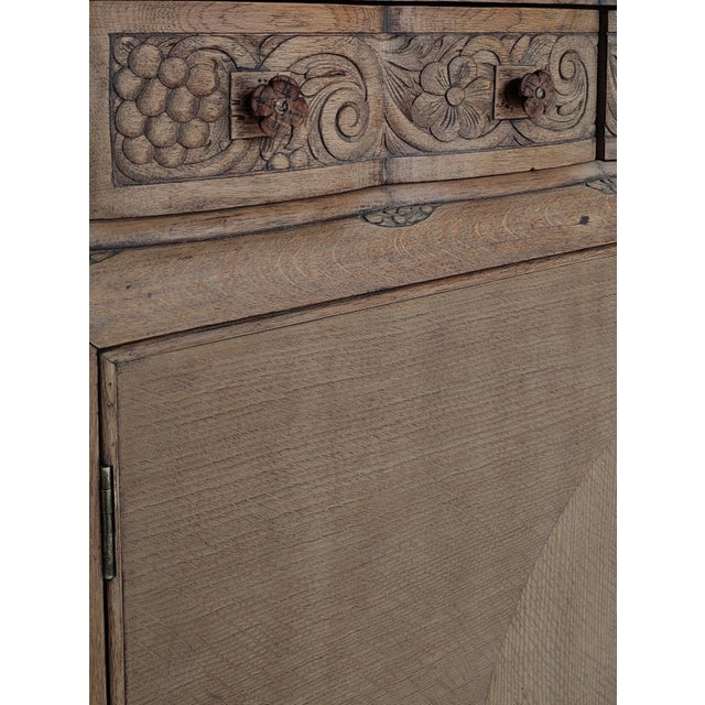 1920s 1920's Art Deco Architectural Carved Statement Storage For Sale - Image 5 of 10