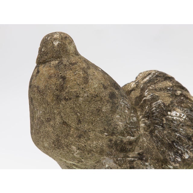 Reconstituted Stone Dove Garden Ornament, English Mid 20th C, For Sale - Image 9 of 9