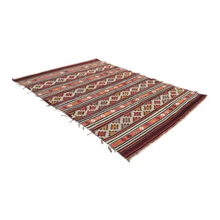 Tribal Kilim Rug - 62" X 92" For Sale