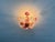 1970s Italian Murano Style Hand-Blown Original Pink and White Daisy Glass Flush Mount Chandelier (42x30 Cm)⁠ For Sale - Image 15 of 17
