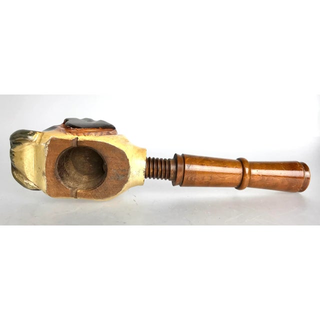 Early 20th Century Antique St. Bernard Carved Hardwood Animalia Nutcracker For Sale - Image 5 of 7