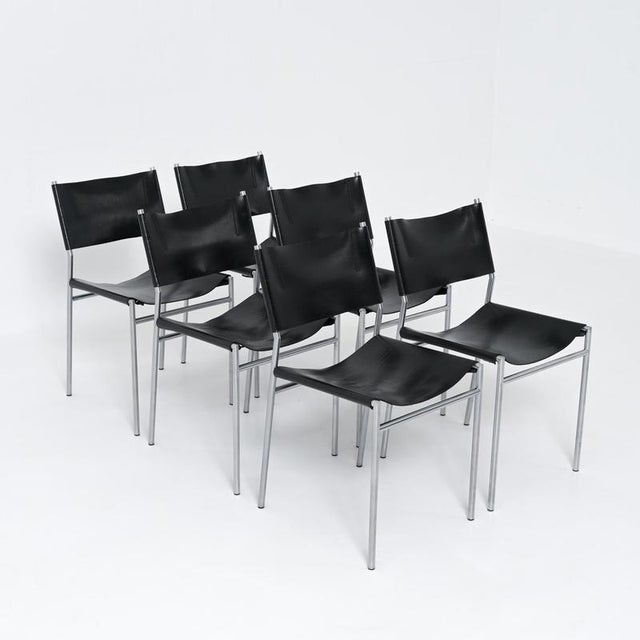 SE06 Dining Chairs by Martin Visser for T Spectrum, 1960s, Set of 6 For Sale - Image 10 of 18