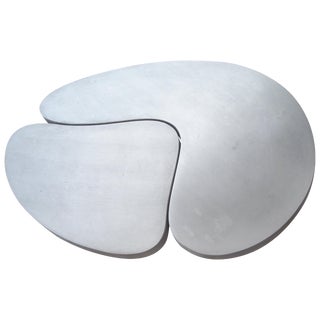 Frederick Kiesler Cast Nesting Aluminum Coffee Tables Biomorphic Cloud - 2 Pieces For Sale