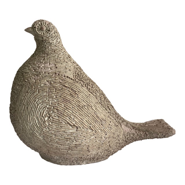 Vintage Austin Productions Ceramic Quail Sculpture, Marked and Dated 1981 For Sale