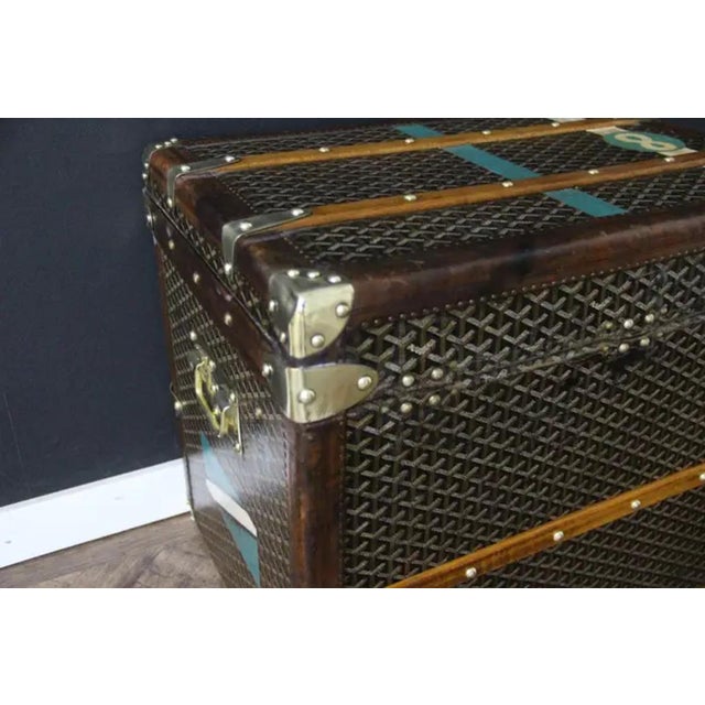 Brown Hat Trunk by Goyard, 1920s For Sale - Image 8 of 18