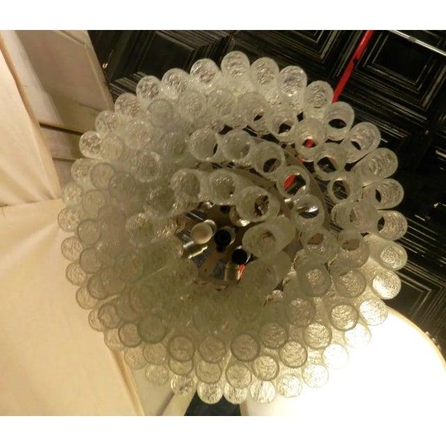 Metal Grand Four-Tier Doria Mid-Century Glass Chandelier For Sale - Image 7 of 8