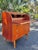 Mid Century Modern Teak Diamond Motif Rolltop Desk & Drawers With Lock + Key | by Egon Ostergaard Made in Sweden For Sale - Image 11 of 17