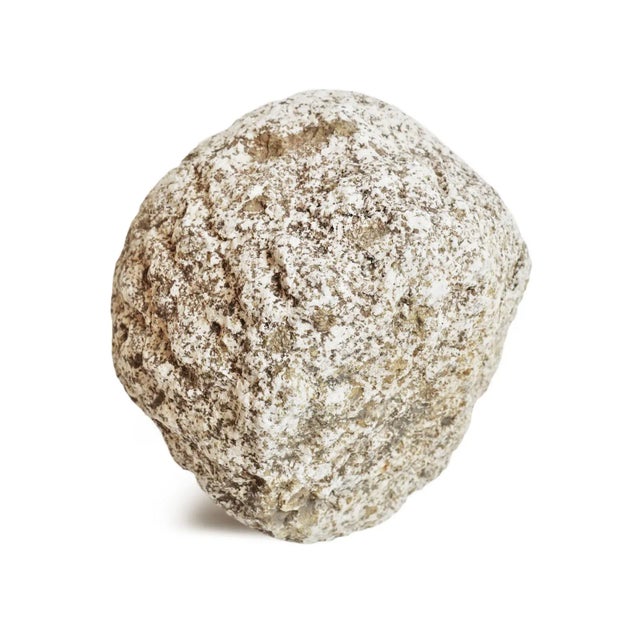 Vintage Chiseled Granite Small Stone Pot For Sale - Image 4 of 5