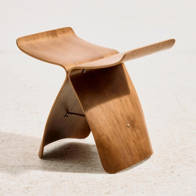 The ‘Butterfly’ stool designed by Sori Yanagi for Tendo Mokko in the 1950s. This stool has organic, soft shapes. It is...