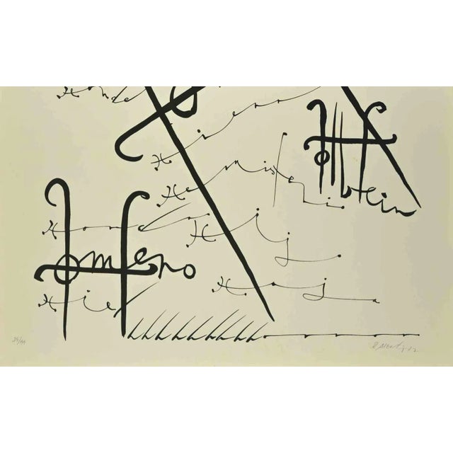 Letter H from the Alphabet series is a lithograph realized by Rafael Alberti in 1972. Hand-signed and dated on the lower...
