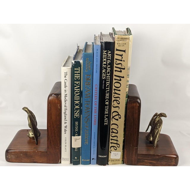 A handsome curated collection of six vintage books exploring the castles, country houses, historic towns, farmhouses, and...