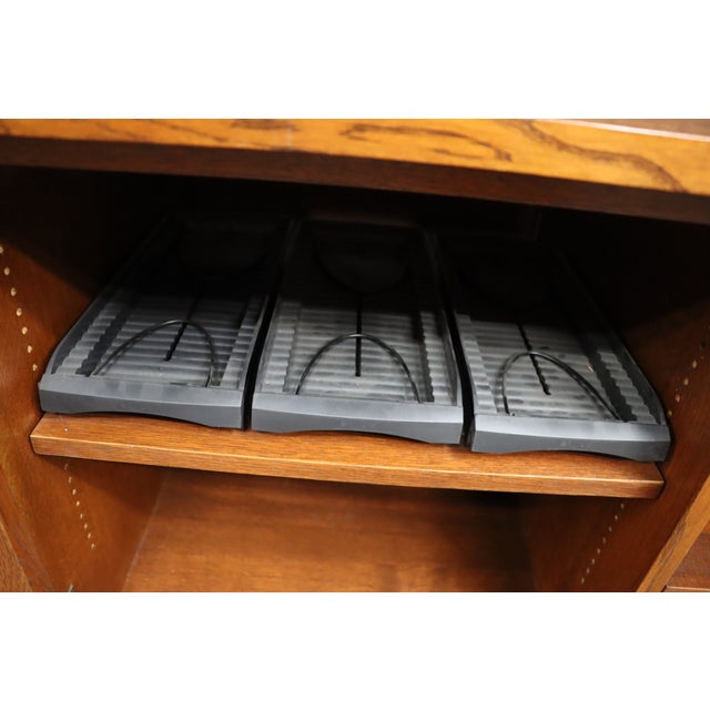 Stickley Mission Oak 62" Tv Media Console Cabinet For Sale - Image 17 of 18