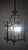 Spanish Brass and Glass 3-Light Chandelier, 1950s For Sale - Image 4 of 11