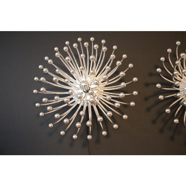Plastic Silver Pistillo Wall or Ceiling Lights from Valenti Milano, 2000s, Set of 2 For Sale - Image 7 of 18