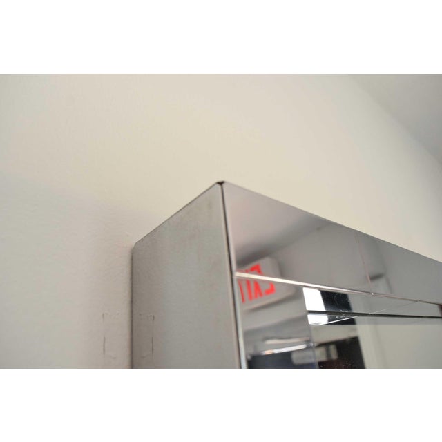 Silver Paul Evans Cityscape Mirror in Chrome, Signed For Sale - Image 8 of 8