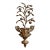 Large Mid Century Vintage Italian Iron and Wood Wall Decor With Fruits and Leaves For Sale