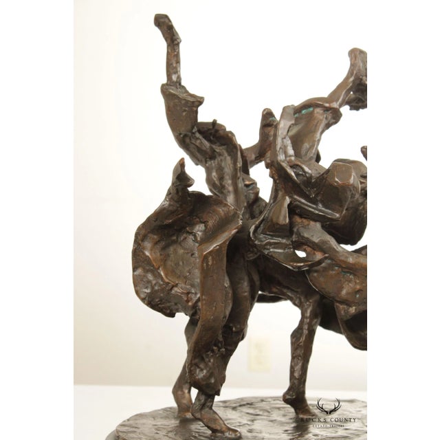 Metal Laura Goodman Abstract Dancing Figures Bronze Sculpture For Sale - Image 7 of 13