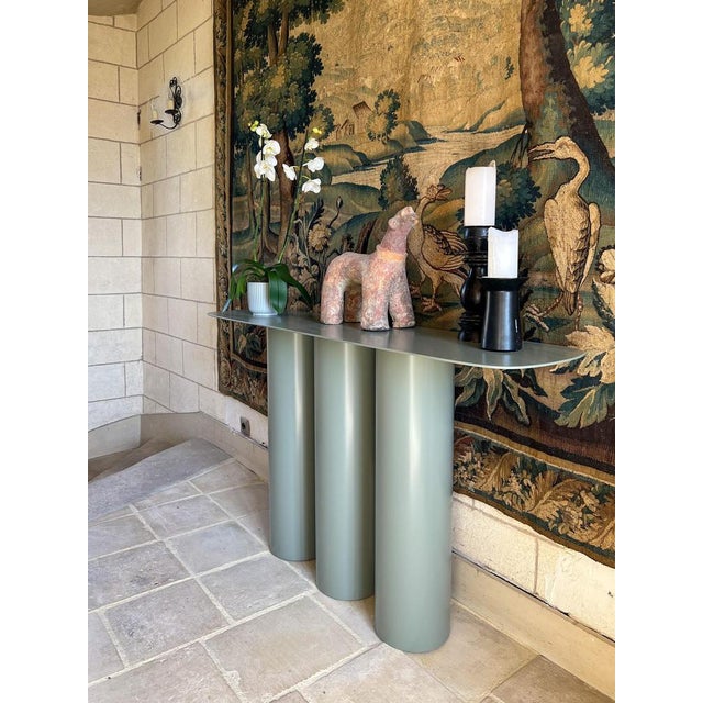 Luna 150 Metal Console Table by Laurence Du Tilly For Sale - Image 13 of 18