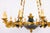 Antique French Empire Style Gilt and Patina Bronze Chandelier, 1960s For Sale - Image 15 of 17