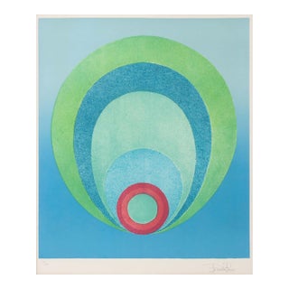 Emilio Pucci Abstract Composition Lithograph, 1974 For Sale