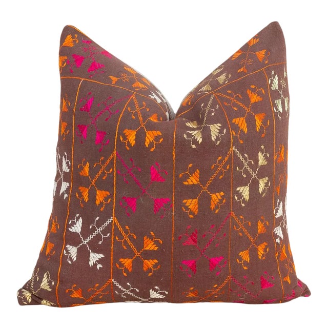 Ganvi Antique Indian Folk Pillow For Sale