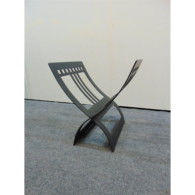Arts & Crafts Steel Magazine Rack For Sale In Philadelphia - Image 6 of 6