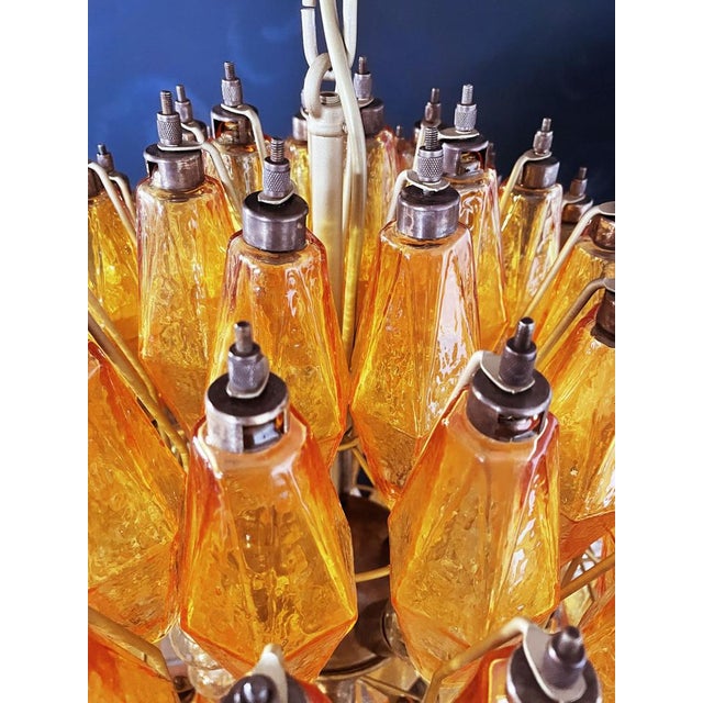 Spherical Poliedri Candelier in Murano Glass, 1990s For Sale - Image 6 of 18