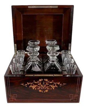 19th Century Charles X Precious Wood Liqueur Cabinet