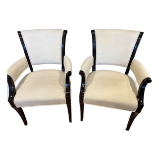 Barbara Barry for Baker Furniture Side Chairs - Pair For Sale