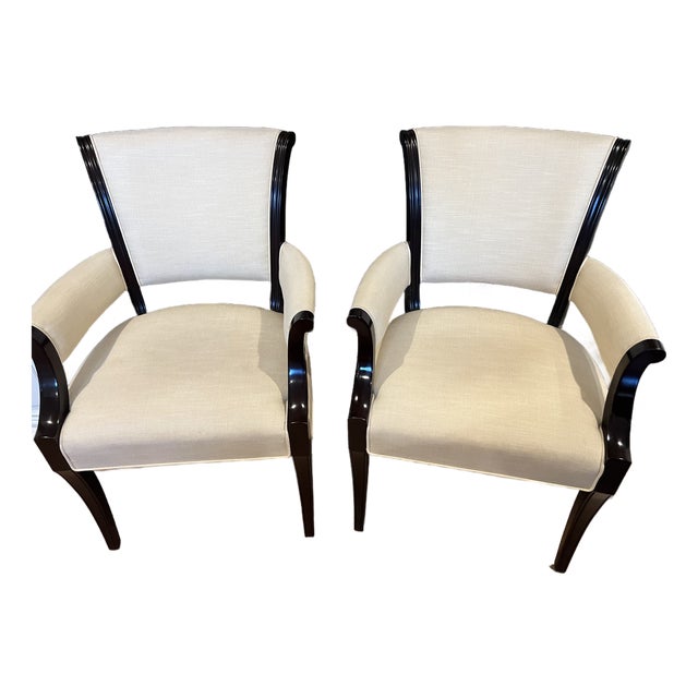 Barbara Barry for Baker Furniture Side Chairs - Pair For Sale