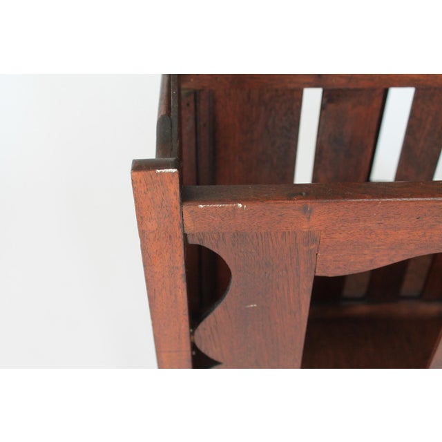 Vintage Arts & Craft Style Magazine Rack For Sale In Milwaukee - Image 6 of 15