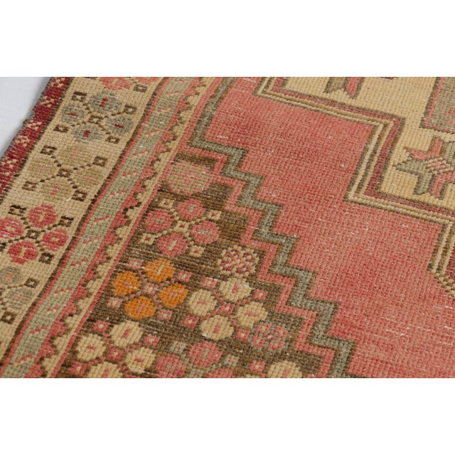 Bohemian Antique Wool Vintage Carpet For Sale - Image 4 of 8