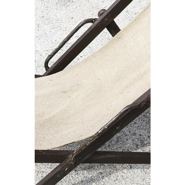 Vintage Ecru Cotton Seaside Deck, 1960s For Sale - Image 6 of 9