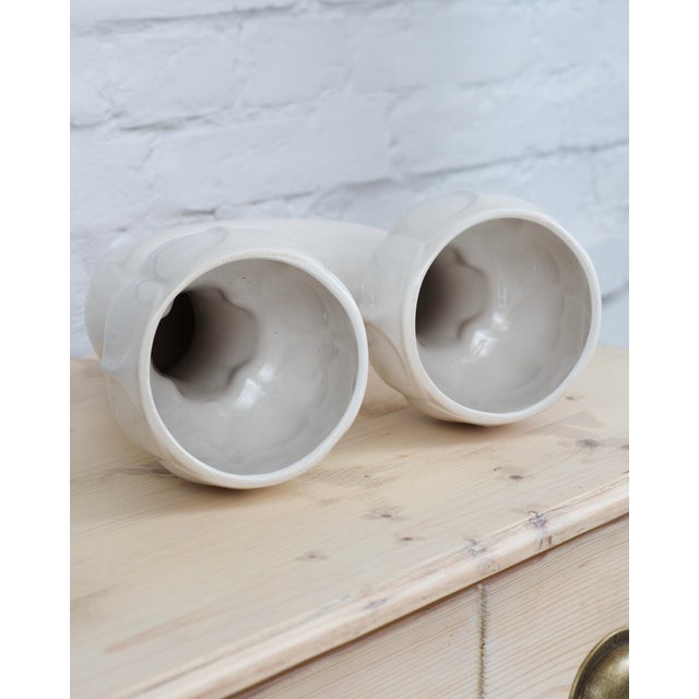 1960s Ceramic Double-Headed Vase from Bay Keramik, West Germany, 1960s For Sale - Image 5 of 6