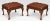 Set of Leather Upholstered Stools, 1890s For Sale - Image 6 of 6