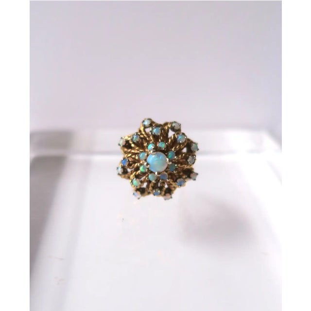 Opal and Gold Cocktail Ring, Circa 1960s For Sale - Image 4 of 11