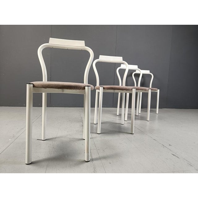 Vintage Dining Chairs from Calligaris, 1980s, Set of 4 For Sale - Image 10 of 14