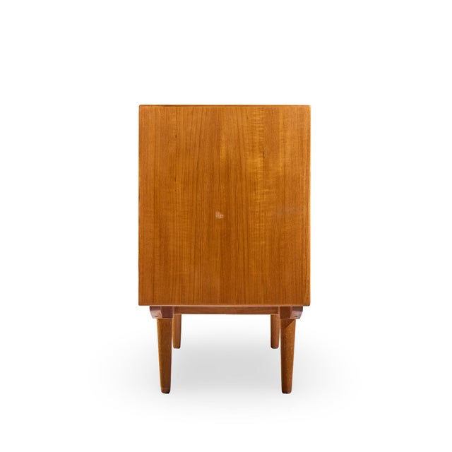 Mid 20th Century Hp Hansen Style Mid Century Danish Teak Credenza and Hutch For Sale - Image 5 of 13