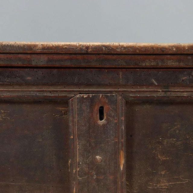 Archaic Walnut Chest For Sale - Image 5 of 12