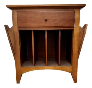 1990s Thomasville End Table-Mid Century Magazine Holder