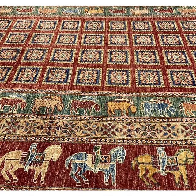 Handwoven Animal Print Area Rug - 5'10" X 8'5" For Sale In Dallas - Image 6 of 9