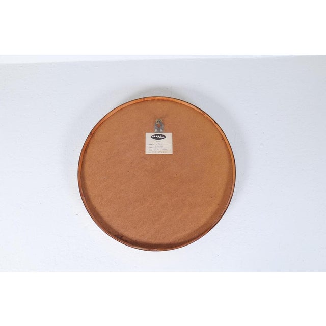 Mid-Century Modern Rounded Brass Mirror attributed to Glasmäster in Markaryd, Sweden, 1960s For Sale - Image 9 of 17